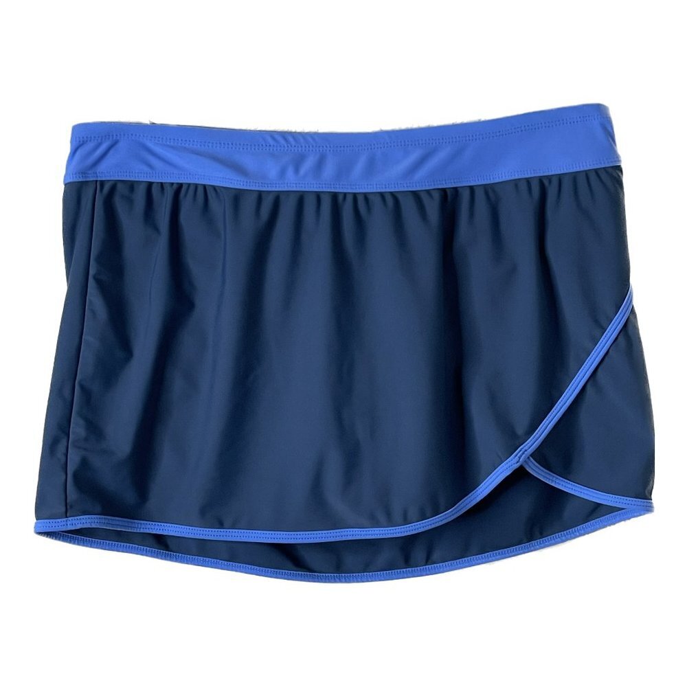 Free Country Blue Swim Skirt Size L 12/14